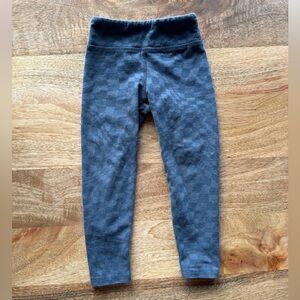 TINY WHALES 3T Checkered Black Leggings Pants